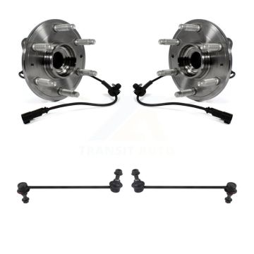 Front Hub Bearing Assembly And Link Kit For 2013-2019 Cadillac XTS With 6 Lug Wheels K7T-101394