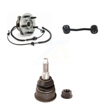 Front Left Hub Bearing Lower Ball Joint & Link Kit For 2002-2004 Jeep Liberty 4-Wheel ABS K7T-101433