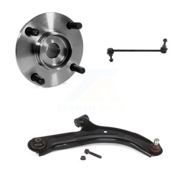 Front Right Hub Bearing Lower Control Arm with Ball Joint Link Kit For Nissan Versa Cube K7T-101557