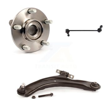 Front Left Hub Bearing Lower Control Arm with Ball Joint Link Kit For Nissan Rogue Select K7T-101680