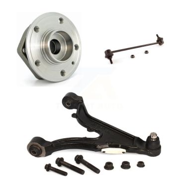 Front Left Hub Bearing Lower Control Arm & Link Kit For Volvo S70 V70 Naturally Aspirated K7T-101745