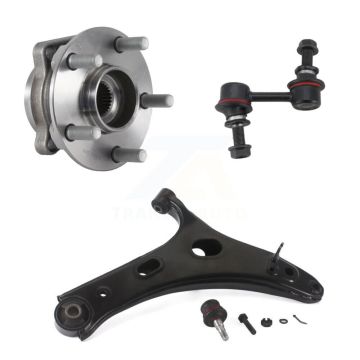 Front Left Hub Bearing Lower Control Arm with Ball Joint And Link Kit For Subaru Forester K7T-101749