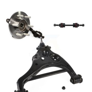 Front Left Hub Bearing Lower Control Arm with Ball Joint Sway Bar Link Kit For Ford F-150 K7T-101758