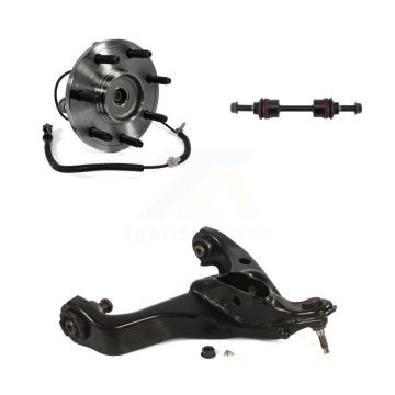Front Left Hub Bearing Lower Control Arm with Ball Joint Sway Bar Link Kit For Ford F-150 K7T-101762