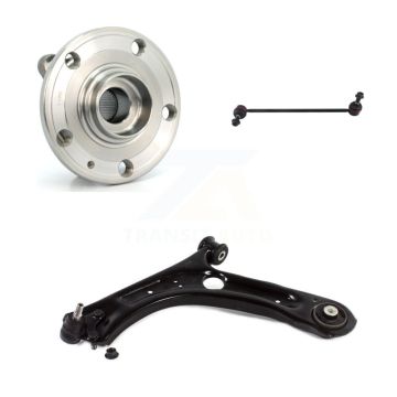 Front Left Hub Bearing Lower Control Arm with Ball Joint & Link Kit For Volkswagen Jetta K7T-101773
