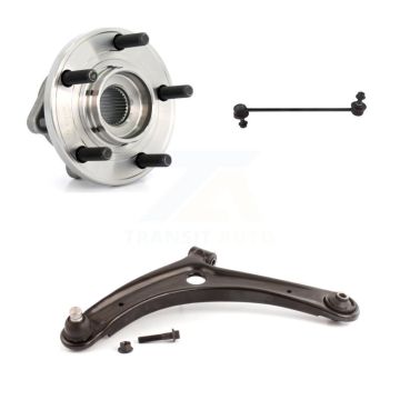 Front Left Hub Bearing Lower Control Arm with Ball Joint Link Kit For 2009 Dodge Caliber K7T-101808