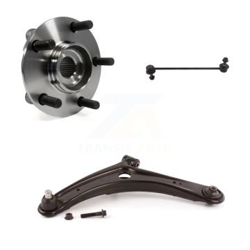 Front Left Hub Bearing Lower Control Arm with Ball Joint & Link Kit For Mitsubishi Lancer K7T-101809