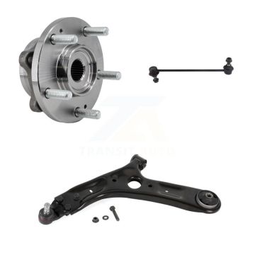 Front Left Hub Bearing Lower Control Arm with Ball Joint Link Kit For 2017-2019 Kia Soul K7T-101837