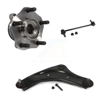 Front Left Hub Bearing Lower Control Arm with Ball Joint Link Kit For Nissan Sentra LEAF K7T-101843