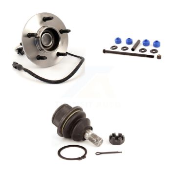 Front Hub Bearing Lower Ball Joint Sway Bar Link Kit For Ford F-150 4WD with 4-Wheel ABS K7T-101944