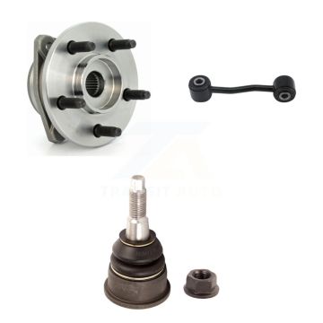 Front Hub Bearing Lower Ball Joint & Sway Bar Link Kit For 2002-2004 Jeep Liberty Non-ABS K7T-101950
