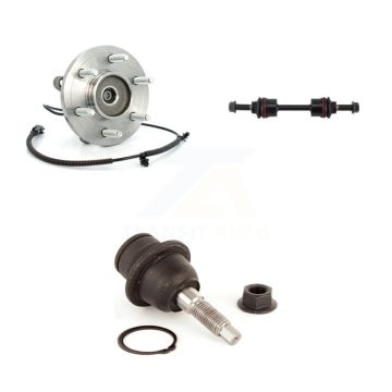 Front Hub Bearing Assembly Lower Ball Joint & Sway Bar Stabilizer Link Kit For Ford F-150 K7T-101985