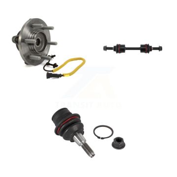 Front Hub Bearing Assembly Lower Ball Joint & Sway Bar Stabilizer Link Kit For Ford F-150 K7T-101993