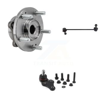 Front Hub Bearing Lower Ball Joint & Sway Bar Stabilizer Link Kit For 2017-2019 Kia Soul K7T-102117