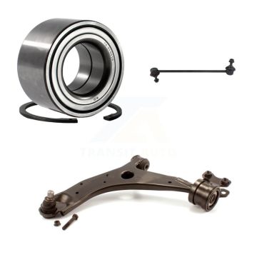 Front Left Wheel Bearing Lower Control Arm with Ball Joint Sway Bar Link Kit For Mazda 3 K7T-102313