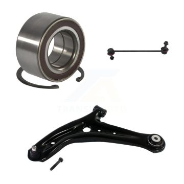 Front Left Bearing Lower Control Arm with Ball Joint & Sway Bar Link Kit For Ford Fiesta K7T-102339