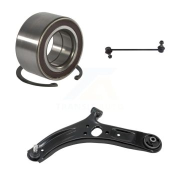 Front Left Wheel Bearing Lower Control Arm with Ball Joint Link Kit For 2012-2017 Kia Rio K7T-102366