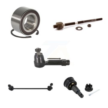 Front Left Wheel Bearing Lower Ball Joint Tie Rod Link Kit (5Pc) For 2007-2008 Honda Fit K7T-102579