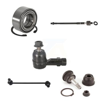 Front Left Bearing Lower Ball Joint Tie Rod Link Kit (5Pc) For 03-08 Hyundai Tiburon 2.7L K7T-102596