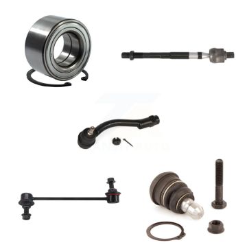 Front Left Wheel Bearing Lower Ball Joint Tie Rod & Link Kit (5Pc) For 2010-2011 Kia Soul K7T-102606