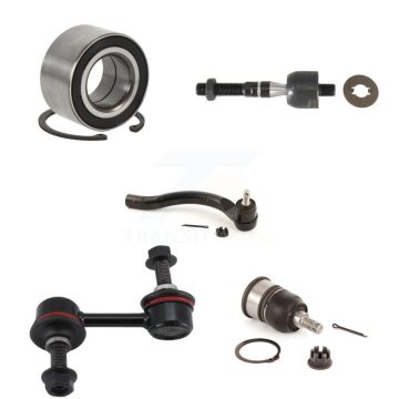 Front Left Bearing Lower Ball Joint Outer Inner Tie Rod & Link Kit (5Pc) For Honda Accord K7T-102610