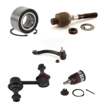 Front Left Wheel Bearing Lower Ball Joint Tie Rod & Link Kit (5Pc) For 2007-2008 Acura TL K7T-102611