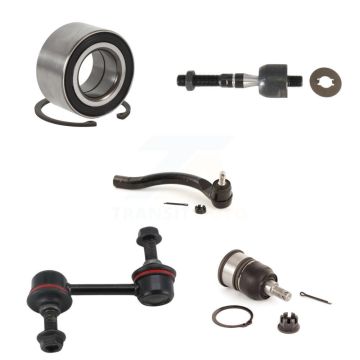 Front Left Bearing Lower Ball Joint Outer Inner Tie Rod & Link Kit (5Pc) For Honda Accord K7T-102612