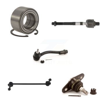 Front Left Bearing Lower Ball Joint Outer Inner Tie Rod Link Kit (5Pc) For Hyundai Accent K7T-102616