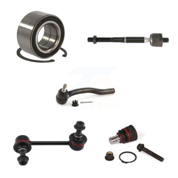 Front Left Wheel Bearing Lower Ball Joint Tie Rod Link Kit (5Pc) For 2007-2012 Mazda CX-7 K7T-102618
