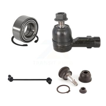 Front Left Bearing Lower Ball Joint Outer Tie Rod Link Kit For 03-08 Hyundai Tiburon 2.7L K7T-102623