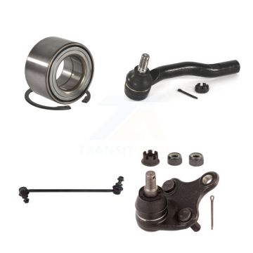 Front Left Bearing Lower Ball Joint Outer Tie Rod & Link Kit For 17-18 Toyota Corolla iM K7T-102663