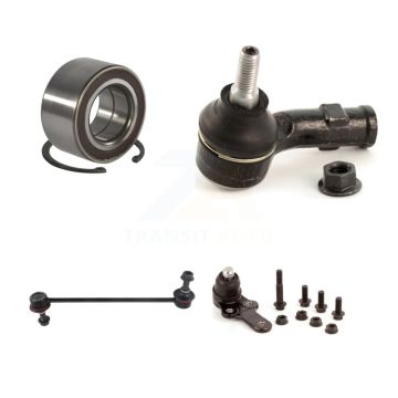 Front Left Wheel Bearing Lower Ball Joint Outer Tie Rod Sway Bar Link Kit For Ford Focus K7T-102686