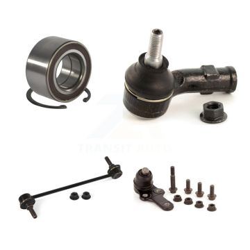 Front Left Wheel Bearing Lower Ball Joint Outer Tie Rod Sway Bar Link Kit For Ford Focus K7T-102687