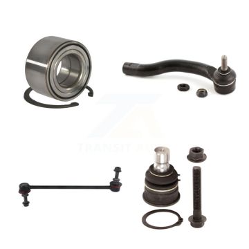 Front Left Bearing Lower Ball Joint Outer Tie Rod End Link Kit For 2010-2011 Nissan Versa K7T-102709