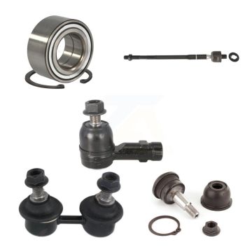 Front Wheel Bearing Lower Ball Joint Tie Rod Link Kit (5Pc) For 2001-2006 Hyundai Elantra K7T-102724