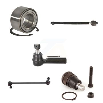 Front Wheel Bearing Lower Ball Joint Tie Rod Link Kit (5Pc) For Ford Escape Mazda Tribute K7T-102733