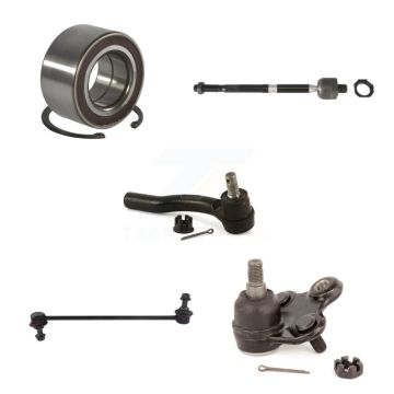 Front Left Wheel Bearing Lower Ball Joint Tie Rod Link Kit (5Pc) For 2012-2016 Honda CR-V K7T-102738