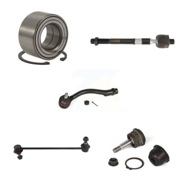 Front Left Bearing Lower Ball Joint Outer Inner Tie Rod Link Kit (5Pc) For Hyundai Accent K7T-102742