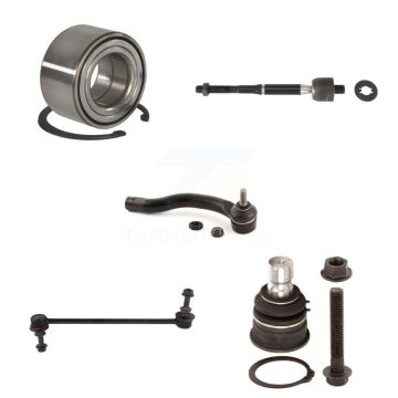 Front Left Bearing Lower Ball Joint Tie Rod End Link Kit (5Pc) For 2010-2011 Nissan Versa K7T-102753