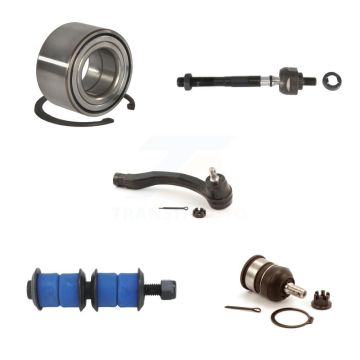 Front Left Bearing Lower Ball Joint Outer Inner Tie Rod & Link Kit (5Pc) For Honda Civic K7T-102756