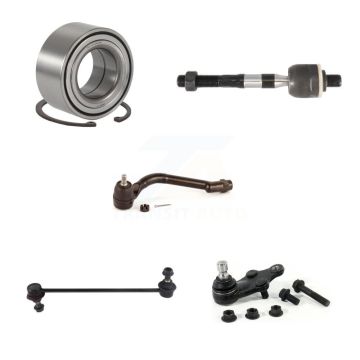 Front Left Wheel Bearing Lower Ball Joint Tie Rod Link Kit (5Pc) For Kia Sportage Hyundai K7T-102759