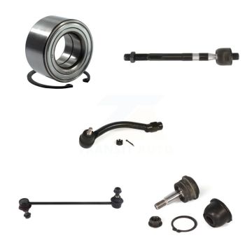 Front Left Bearing Lower Ball Joint Tie Rod End Link Kit (5Pc) For Hyundai Elantra Coupe K7T-102763