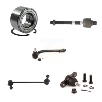 Front Left Bearing Lower Ball Joint Tie Rod Link Kit (5Pc) For Hyundai Elantra Kia Forte K7T-102764