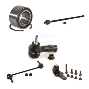 Front Left Bearing Lower Ball Joint Outer Inner Tie Rod End Link Kit (5Pc) For Ford Focus K7T-102776