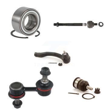 Front Left Wheel Bearing Lower Ball Joint Tie Rod Link Kit (5Pc) For 1997-2001 Honda CR-V K7T-102788