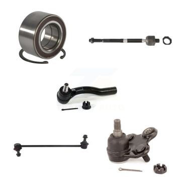 Front Right Bearing Lower Ball Joint Tie Rod End Link Kit (5Pc) For 2012-2016 Honda CR-V K7T-102791