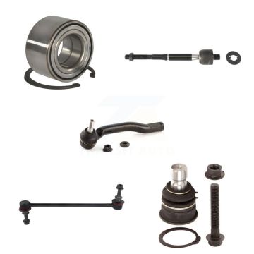 Front Right Bearing Lower Ball Joint Tie Rod & Link Kit (5Pc) For 2010-2011 Nissan Versa K7T-102806