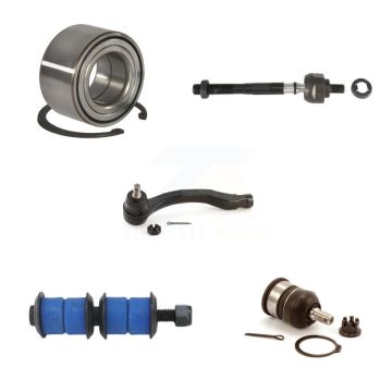 Front Right Bearing Lower Ball Joint Outer Inner Tie Rod & Link Kit (5Pc) For Honda Civic K7T-102809
