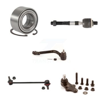 Front Right Wheel Bearing Lower Ball Joint Tie Rod Link Kit (5Pc) For Hyundai Tucson Kia K7T-102811