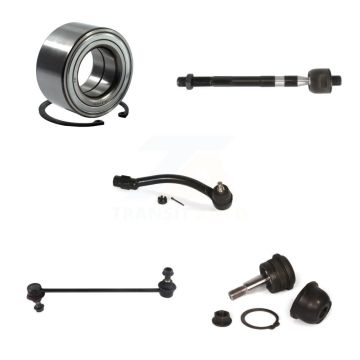 Front Right Bearing Lower Ball Joint Tie Rod Link Kit (5Pc) For Hyundai Elantra GT Coupe K7T-102815